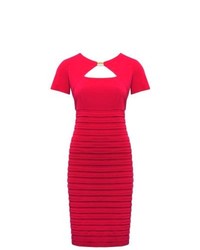 M&Co Pleated Shutter Bodycon Wedding Guest Dress Pink 18