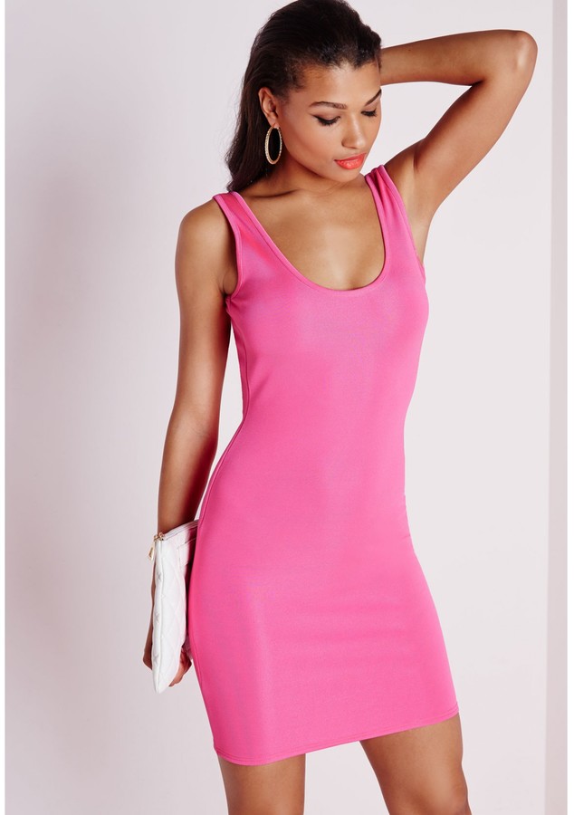 sexy bandage strappy back bodycon dress