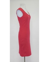 Diane von Furstenberg Sleeveless Hot Pink Bodycon Dress