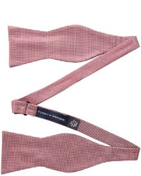 Tommy Hilfiger Textured Solid Self Tie Bow Ties