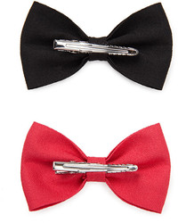 Forever 21 Woven Bow Hair Clip Set