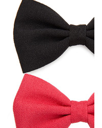 Forever 21 Woven Bow Hair Clip Set