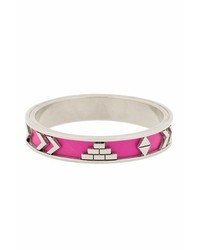House Of Harlow 1960 Aztec Bangle With Fuchsia Leather