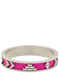 House Of Harlow Aztec Bangle With Fuchsia Leather