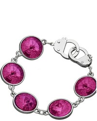 Fuchsia Crystals Cuffs Bracelets