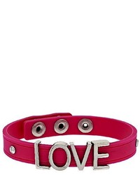 Steel By Design Stainless Steel Love Silicone Adjustable Bracelet