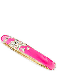 Sequin Thin Bangle With Pave Crystals Pink