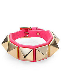 Valentino Va Va Voom Rockstud Large Leather Bracelet