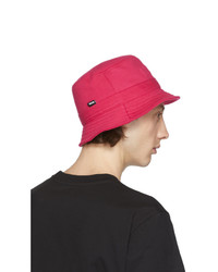 MSGM Pink Logo Bucket Hat