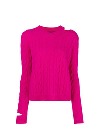 Erika Cavallini Cable Knit Cut Out Sweater