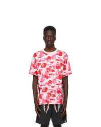 Hot Pink Camouflage Crew-neck T-shirt