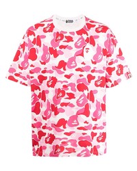 A Bathing Ape Camouflage Print Cotton T Shirt