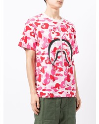 A Bathing Ape Camouflage Print Logo T Shirt