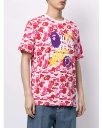 A Bathing Ape Graphic Print Camouflage T Shirt