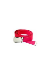 Hot Pink Canvas Belt