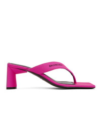 Balenciaga Pink Flip Flop Heels