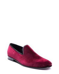 Hot Pink Canvas Loafers for Men | Lookastic