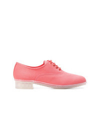 Hot Pink Canvas Oxford Shoes