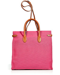 Ralph Lauren Collection Hot Pink Canvas Tote
