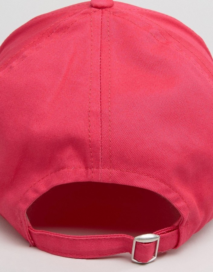 Plain bright hot pink baseball