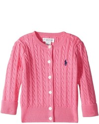 Ralph Lauren Baby Cable Knit Cotton Cardigan Girls Sweater