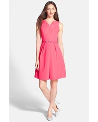 Ted Baker London High Neck Fit Flare Dress