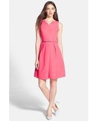 Ted Baker London High Neck Fit Flare Dress