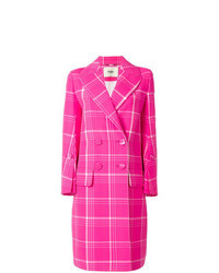 Hot Pink Check Coat