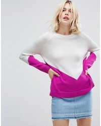 Hot Pink Chevron Sweater