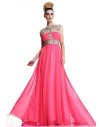 Johnathan Kayne 596 Dress In Neon Pink