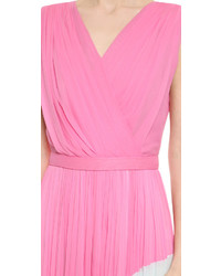 J. Mendel Colorblocked Pleated Gown