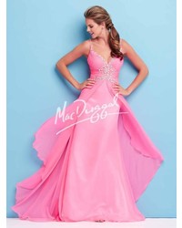Mac Duggal Evening Gowns 65101 In Neon Pink