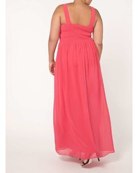 Showcase Curve Pink Rose Maxi Dress