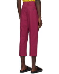 Rick Owens Burgundy Astaires Trousers