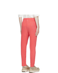 Homme Plissé Issey Miyake Pink New Colorful Basics 2 Trousers