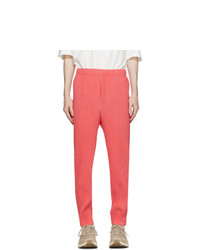 Homme Plissé Issey Miyake Pink New Colorful Basics 2 Trousers