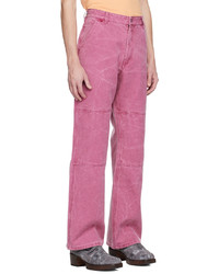 Acne Studios Pink Pigt Dyed Trousers