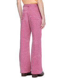 Acne Studios Pink Pigt Dyed Trousers