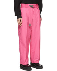Sacai Pink Weather Mix Trousers