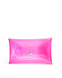 Klear Klutch Small Pink Transparent Clutch Bag