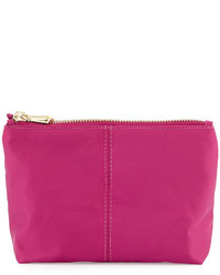 Neiman Marcus Taylor Small Zip Pouch Raspberry