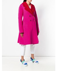 Emilio Pucci Contrast Double Breasted Coat