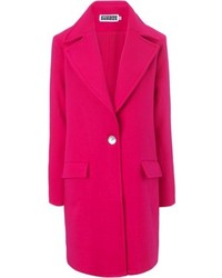 Etienne Deroeux Pink Wool Maya Coat