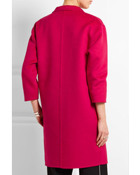 Gucci Oversized Wool And Angora Blend Coat Pink