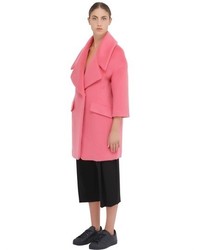 Space Style Concept Mohair Wool Blend Coat