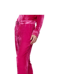 Sies Marjan Pink Corduroy Alex Fluid Trousers