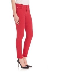 7 For All Mankind Ankle Skinny Jeans With Raw Hem