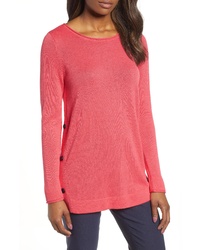 Nic+Zoe Looking Forward Side Button Sweater
