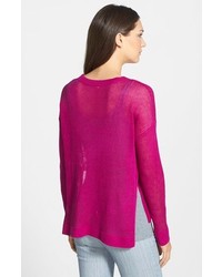 Eileen Fisher Organic Linen Boxy Sweater