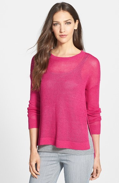 Eileen Fisher Organic Linen Boxy Sweater, $178 | Nordstrom | Lookastic